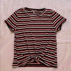 Knitted stripped T-shirt